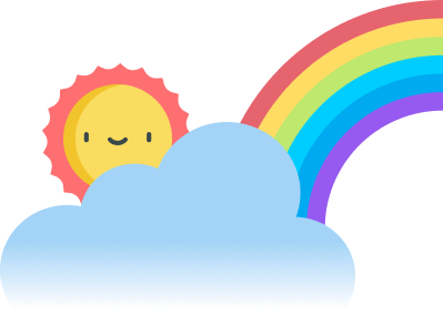 Sun, Cloud and Rainbow